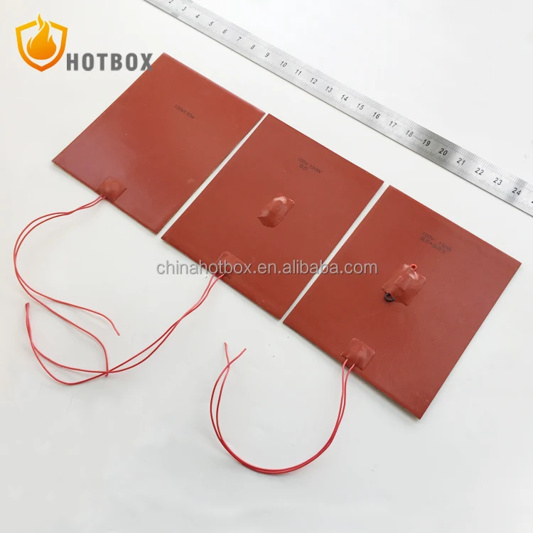 Electric Silicone Rubber Heating Pad with Digital Temperature Control/thermostst/fuse