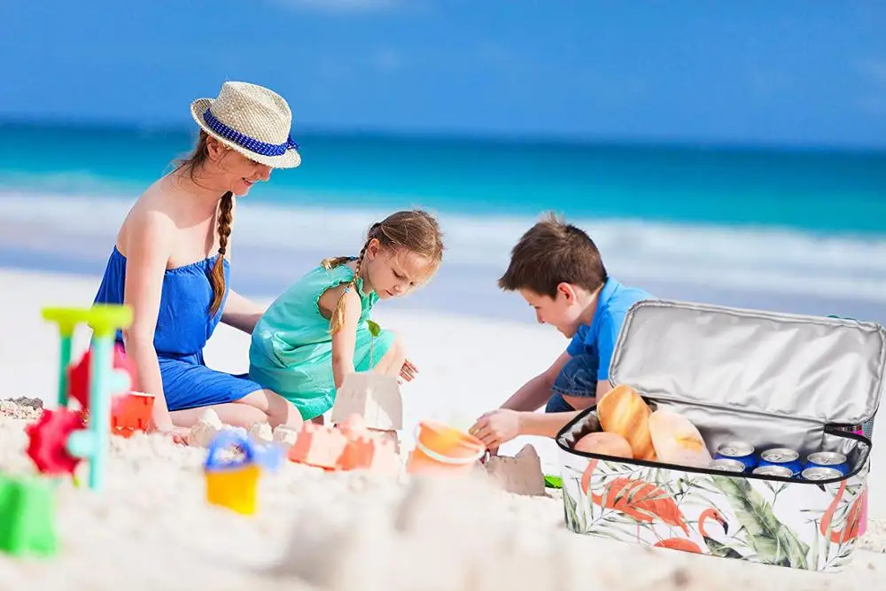 Wholesale  waterproof  Insulated picnic cooler pool bag mesh tote  beach bag