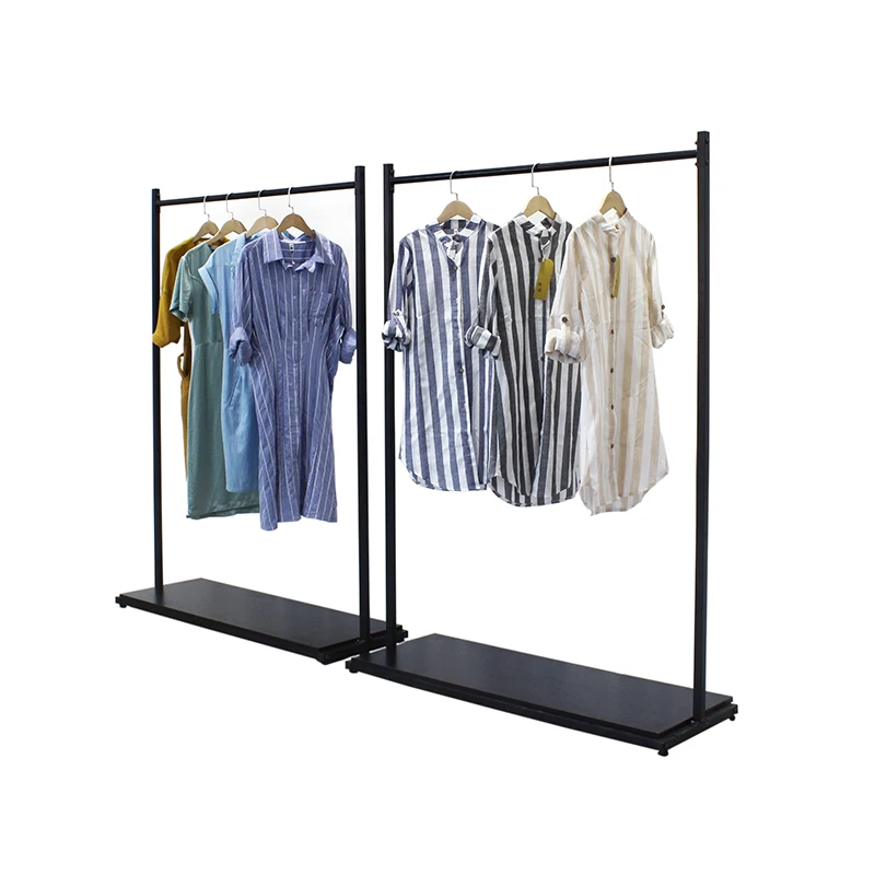 huohua wholesale hot selling women metal hanging clothes display racks