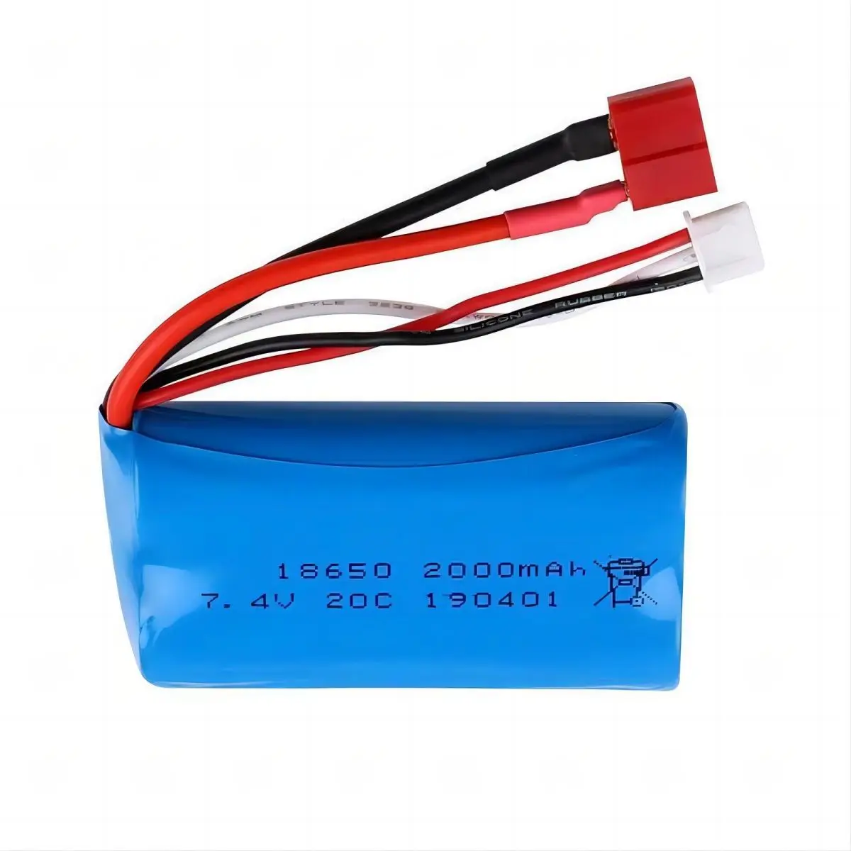 Factory Wholesaler rechargeable 2S2P 7.4v lipo lithium ion battery pack 18650 battery 2000mah