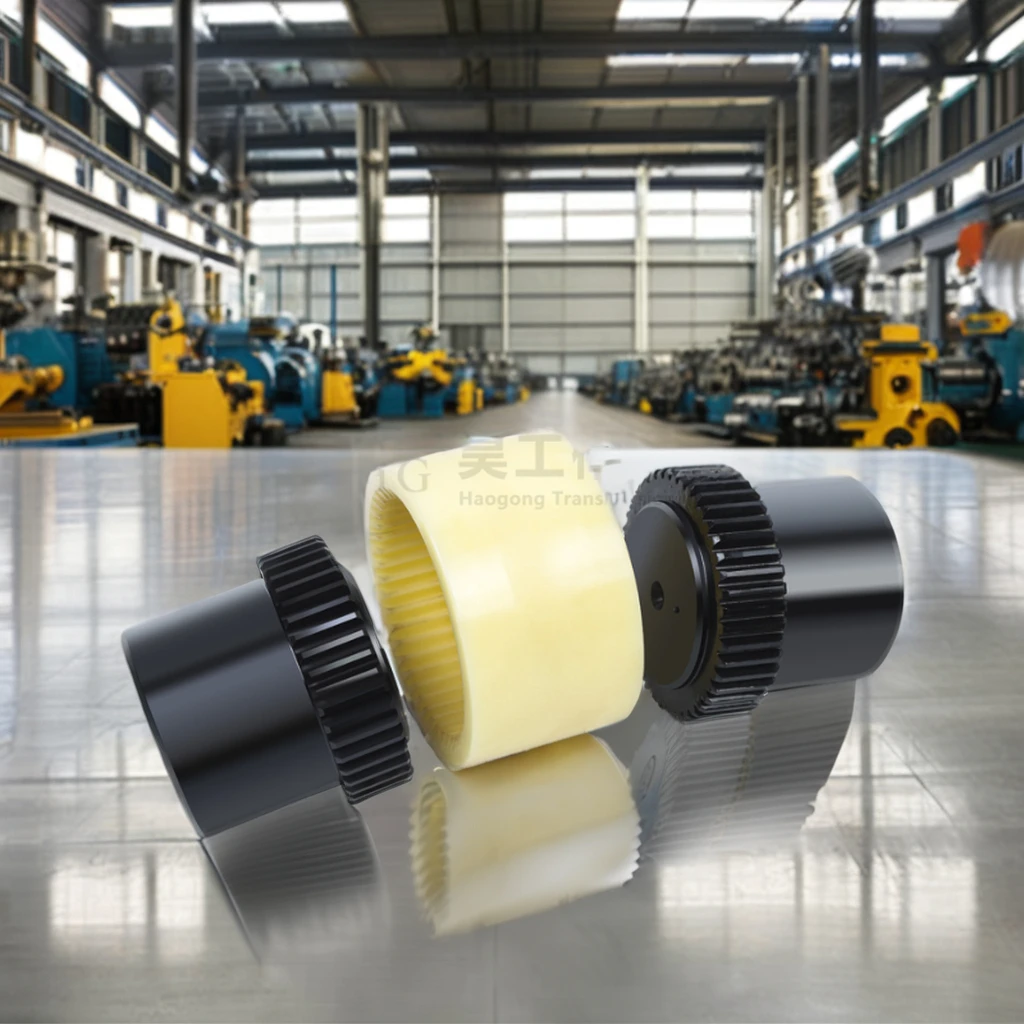 TGL 24 28 32 42 Drum shaped teeth coupler pinion ktr bowex coupling nylon sleeve gear shaft couplings Customizable hole, keyway