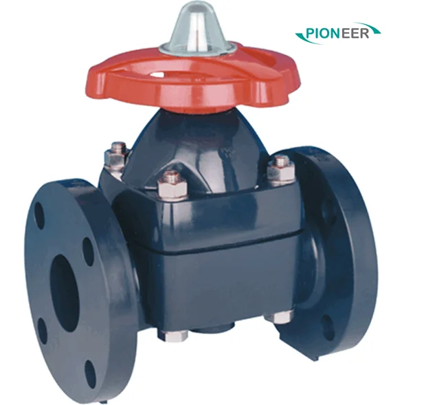 Flange or Socket type PVC Diaphragm Valve-full plastic valve for chemical industries
