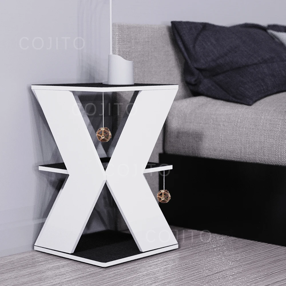 modern pet houses and furniture Wooden Pet Geometric Table Living Room cat bed pet houses furniture