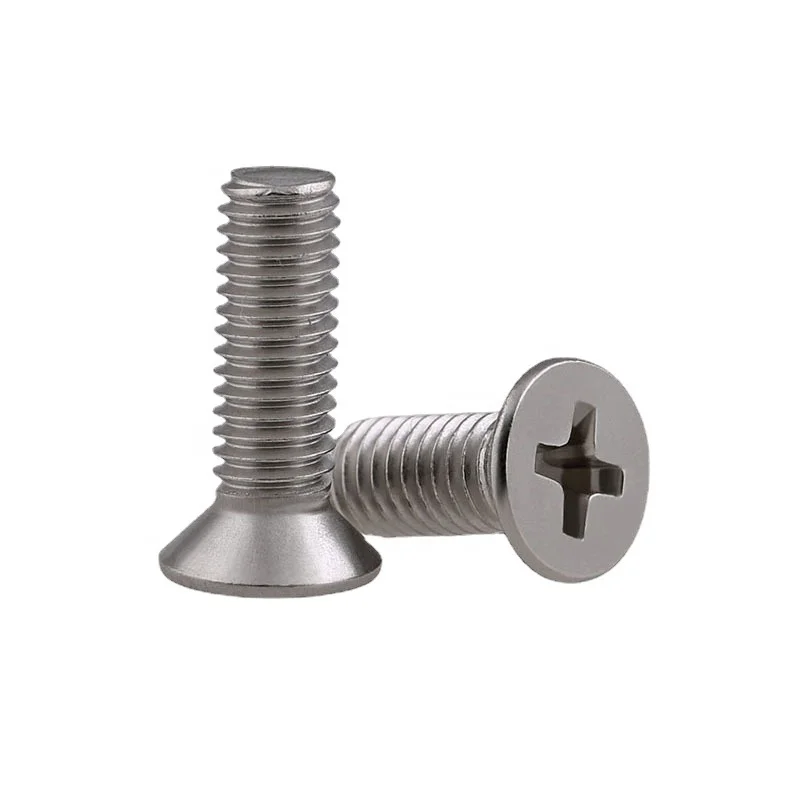 M2.5 M3 M4 M5 M6 M8 Stainless Steel Phillips Machine Teeth Flat Head Drilling China Trade Auto Parts Screw