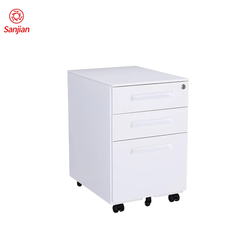 Антидемпинговое устройство 3 ящика тумба офисная мебель металлический файловый шкаф
