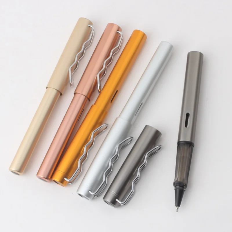 WenYi Advertising Gift Pen Student Practice Calligraphy Aluminum Rod ballpoint Pen Signature Pen With Logo