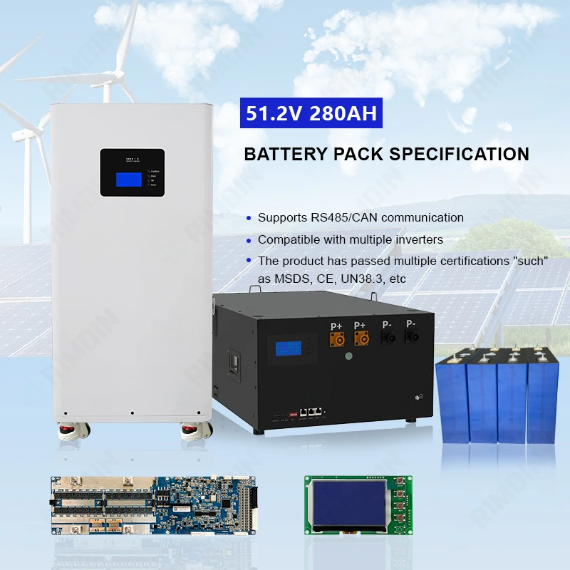Seplos Mason-280L 51 2 В 280Ah 15kWh LiFePO4 домашняя система хранения солнечной энергии Вертикальная литиевая железная батарея коммерческого использования