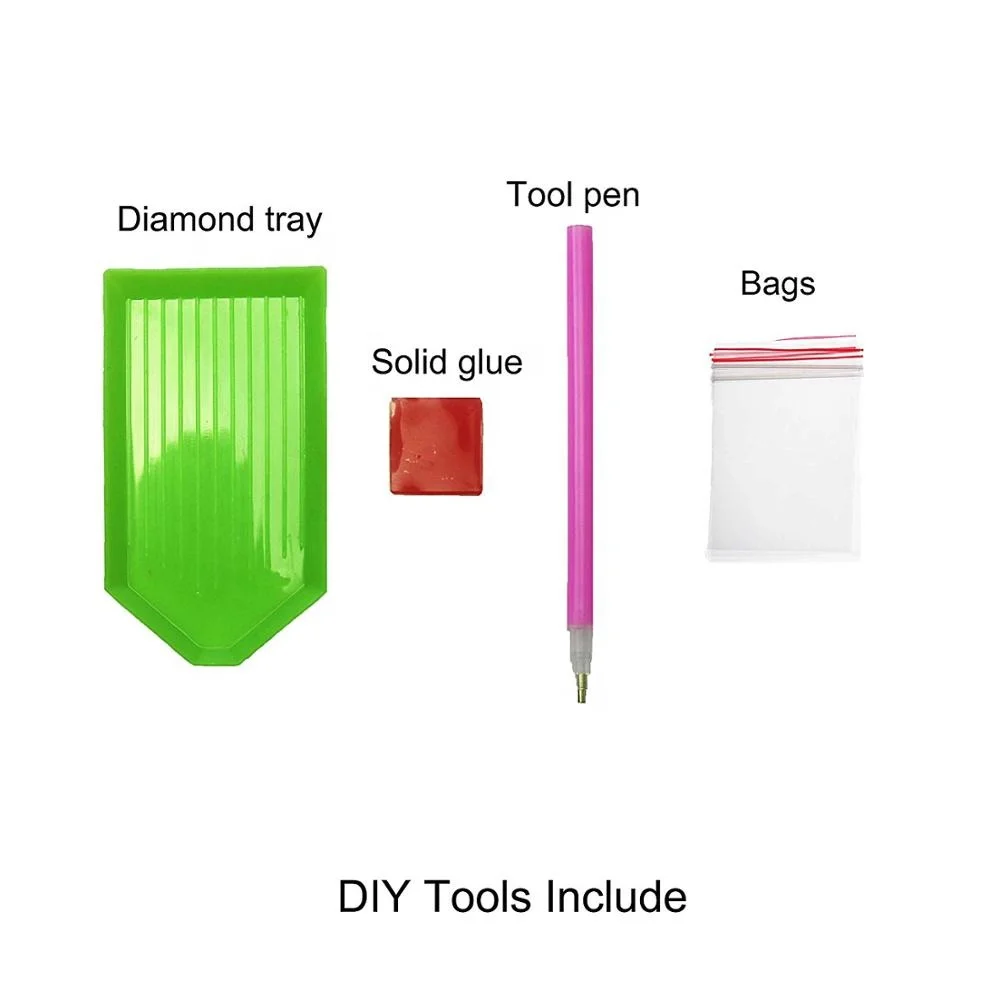 New products wholesale DIY full Square Or Round Drill 5D Diamond Painting Animals Tiger 30*40CM For Living Room Decor