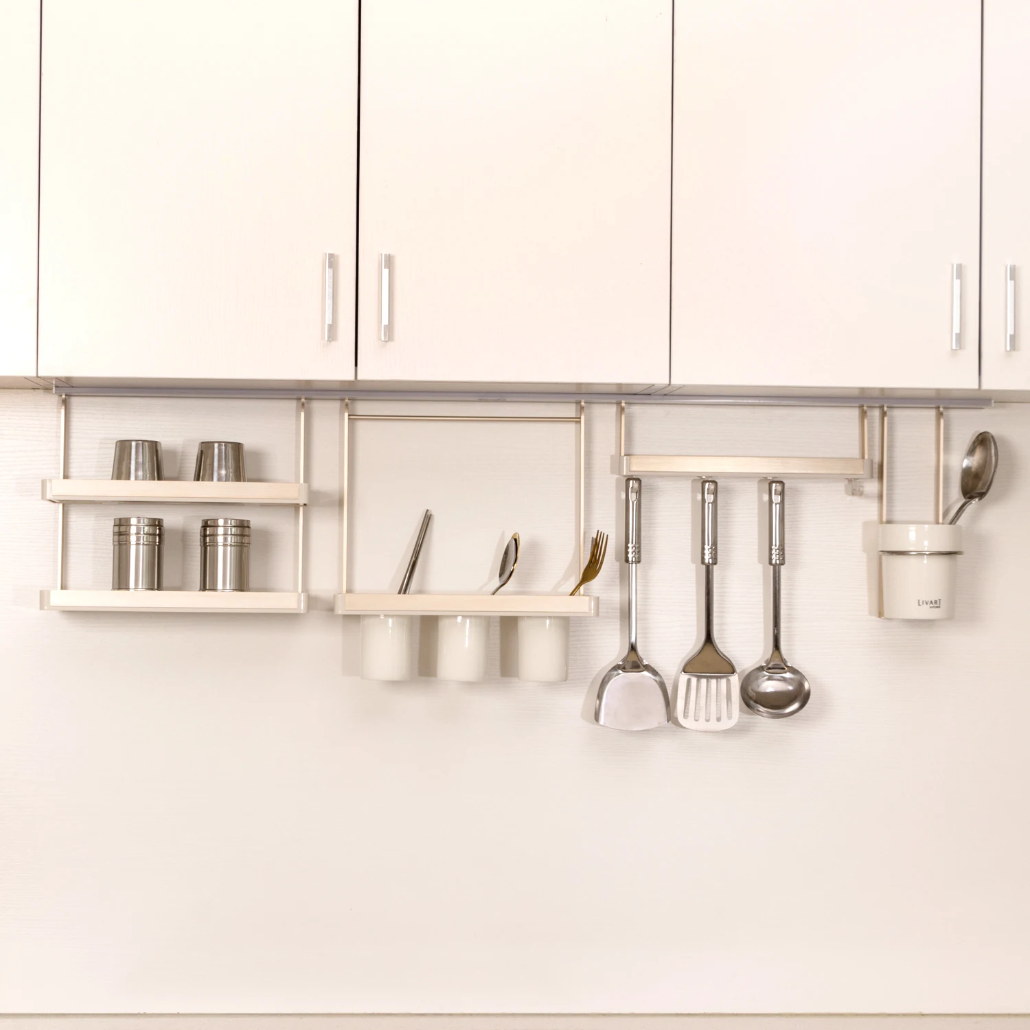 Custom Wall Hanging Multifunction Kitchen Organizer Kitchenware Rack