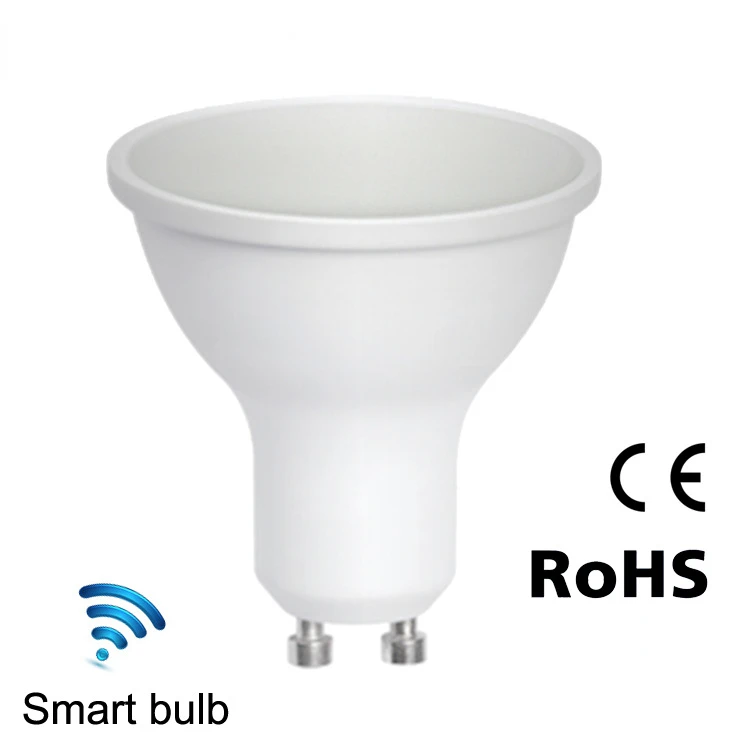WiFi ZigBee graffiti GU10 bulb lamp Alexa Google home voice control smart lamp