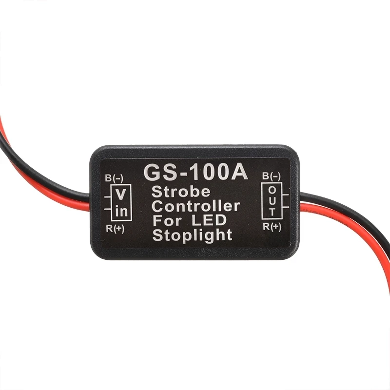 GS-100A контроллер вспышки стоп-сигнала мигалка модуль для автомобиля LED тормоз световые лампы 12V