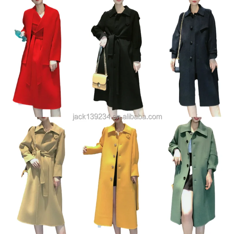 2022 High quality Wool Coat China Manufacturer classic hand made wool coat fabric winter long wool coat women