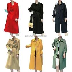2022 High quality Wool Coat China Manufacturer classic hand made wool coat fabric winter long wool coat women