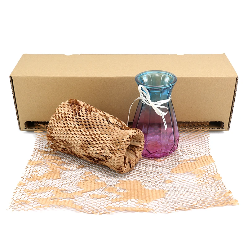 WiAIR Honeycomb Wrap 100% Recyclable Eco-Friednly Disposable Honeycomb Paper Dispenser Biodegradable Wrap Paper