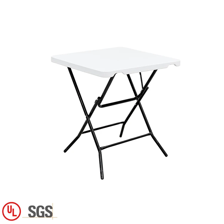Wholesale camping plastic square folding table modern outdoor garden small foldable square table