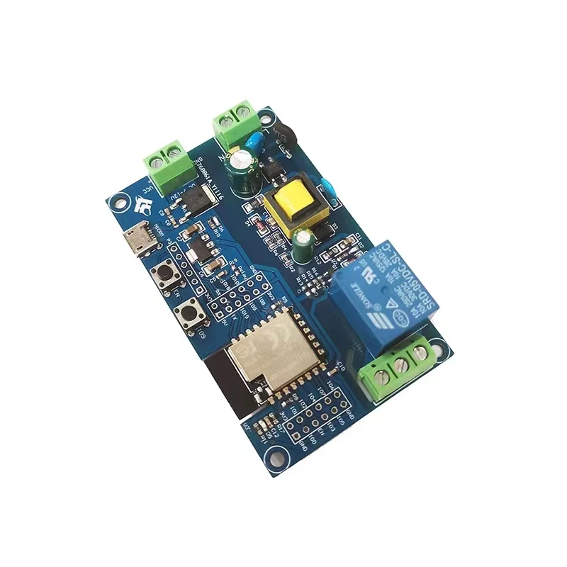 Блок питания переменного/постоянного тока Wi-Fi Bluetooth однорелейный модуль ESP32-C3/ESP-C3-12F Плата развития