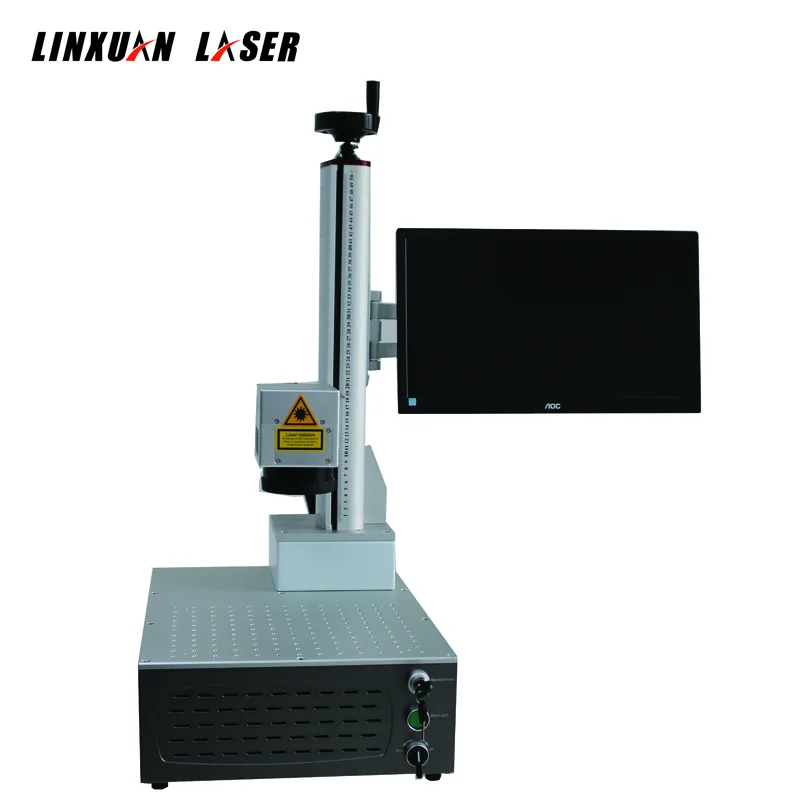 Promotion 2023 Plastic Metal Jewelry Cutting 30W 3D Engraving Portable Fiber Laser Engraver Marking Machine