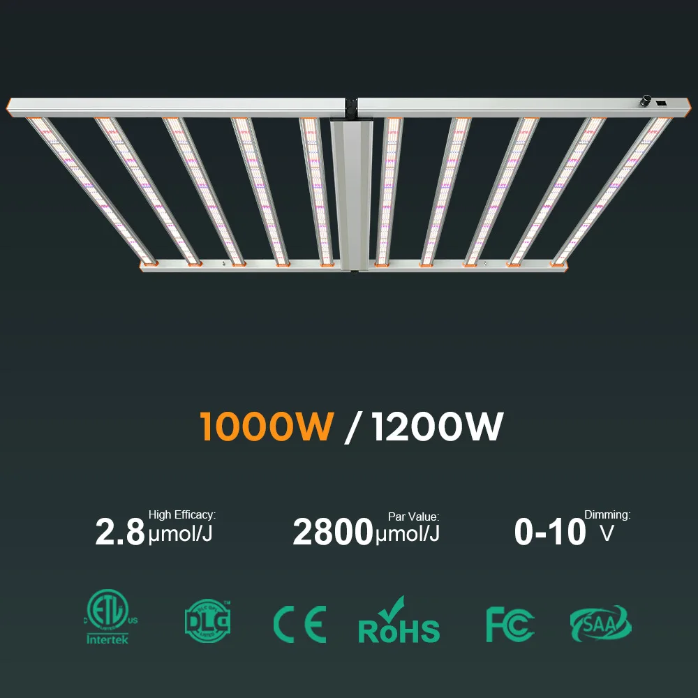 Grow Light Commercial 10Bar 12Bar 1000w 1200w Lm281b Full Spectrum Led Grow Light Bar Strip Growing Lamp
