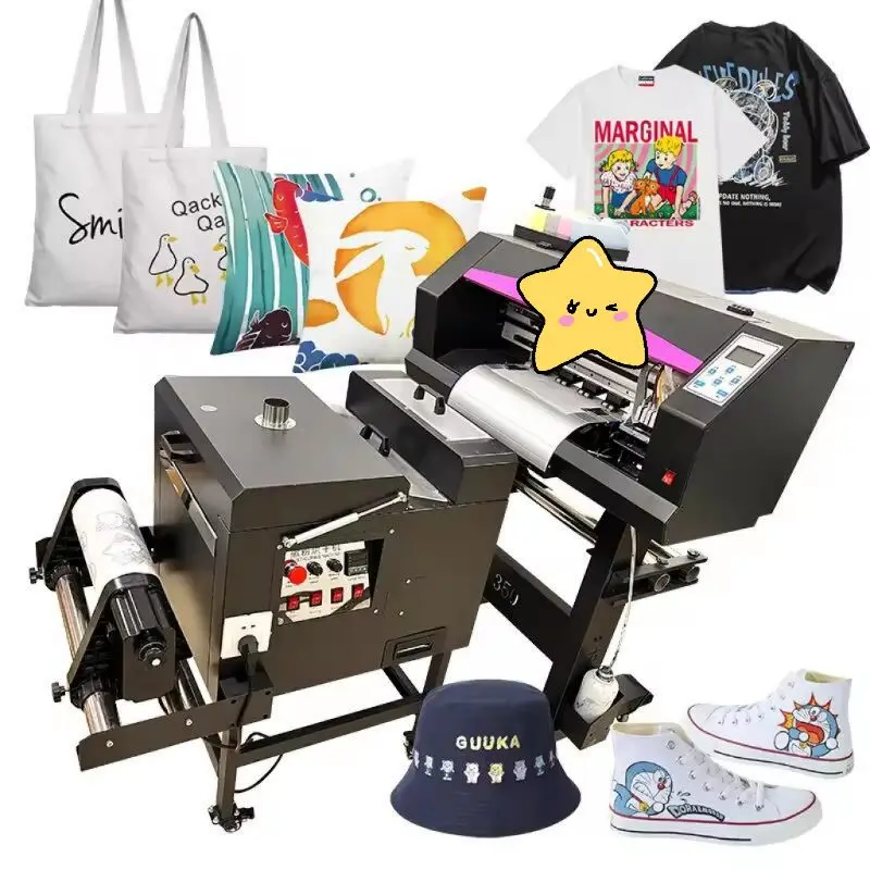 A3 DTF Inkjet Printer Set Heat Transfer T-shirt Printing Machine Direct to Film Printer with XP600 Print Head