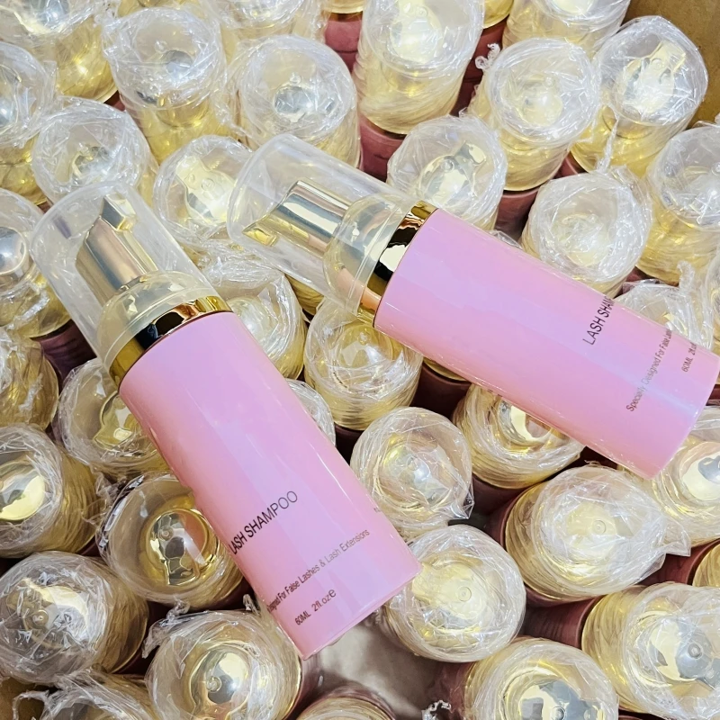 Custom Logo Eyelash Extension Shampoo Mousse Lash Cleaning Foam No Stimulation Lash Shampoo