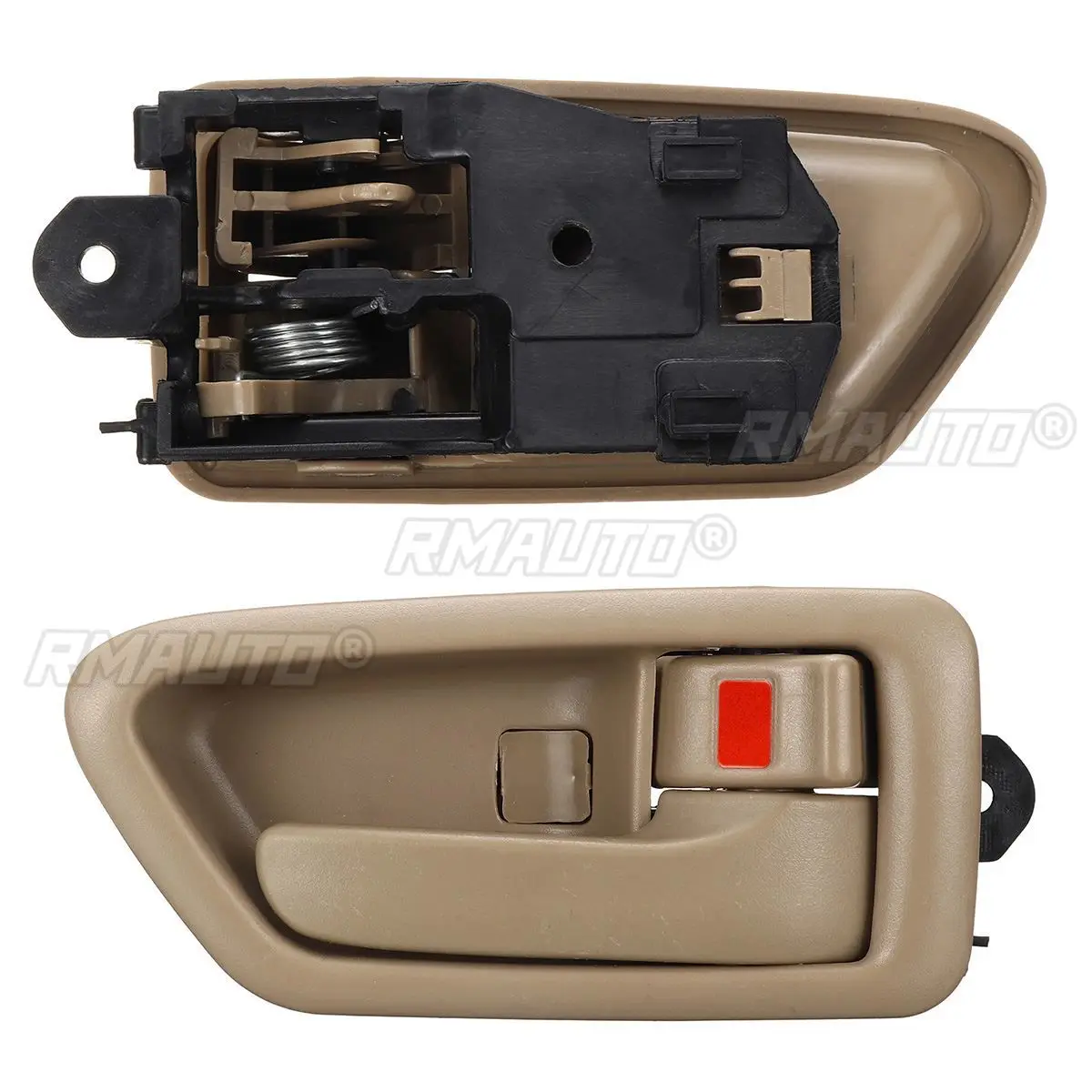 4Pcs Interior Inner Inside Door Handle ABS Beige For Toyota Camry 1997 1998 1999 2000 2001 Car Accessories
