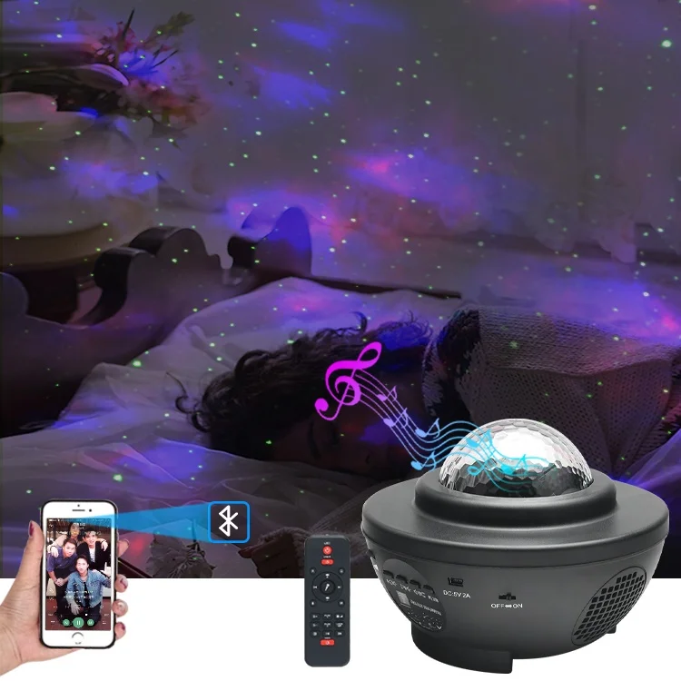 Bluetooth Remote Starry Sky Star Laser Night Light Projector With