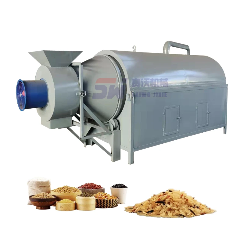 High-temperature Dehumidifying Drum Dryer For Electric Heating Sediment, Grain, Feed And Sawdust