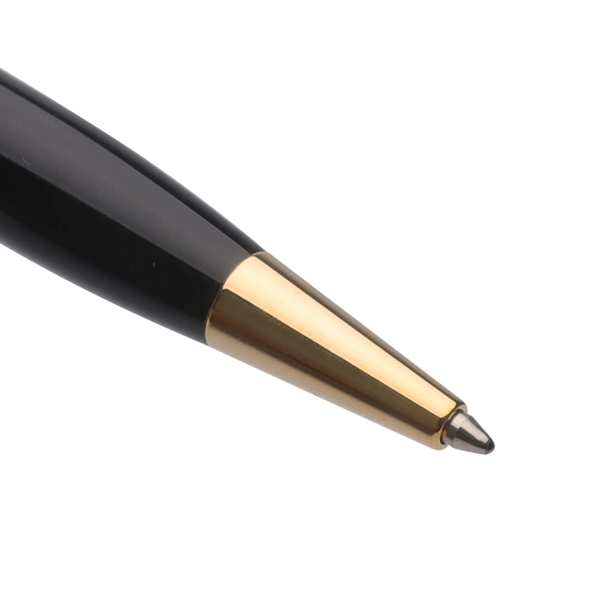 Luxury Writing Instrument Metal Ball Pen with Gold Tip Engraved Logo for Business Gift