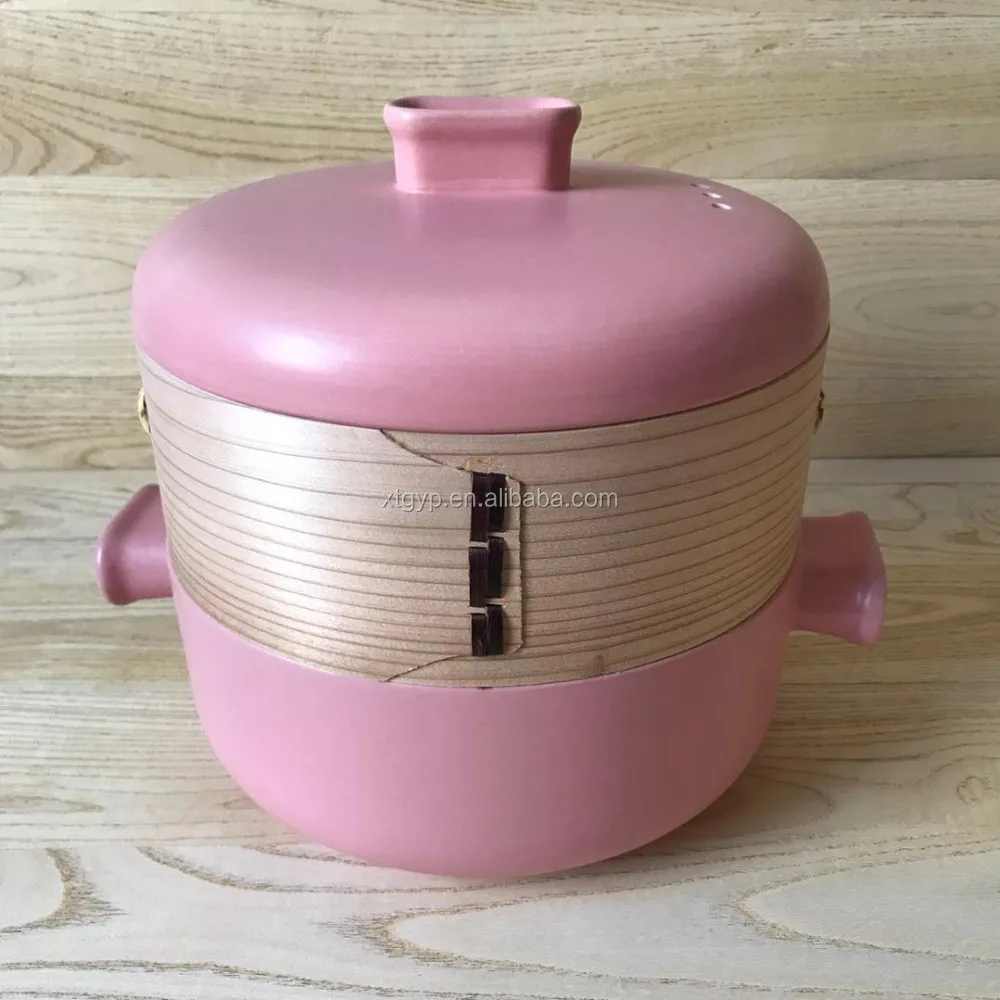 A hot selling Japanese modern variety of handmade steamer steamer casserole ceramic heat-resistant kitchen soup pot