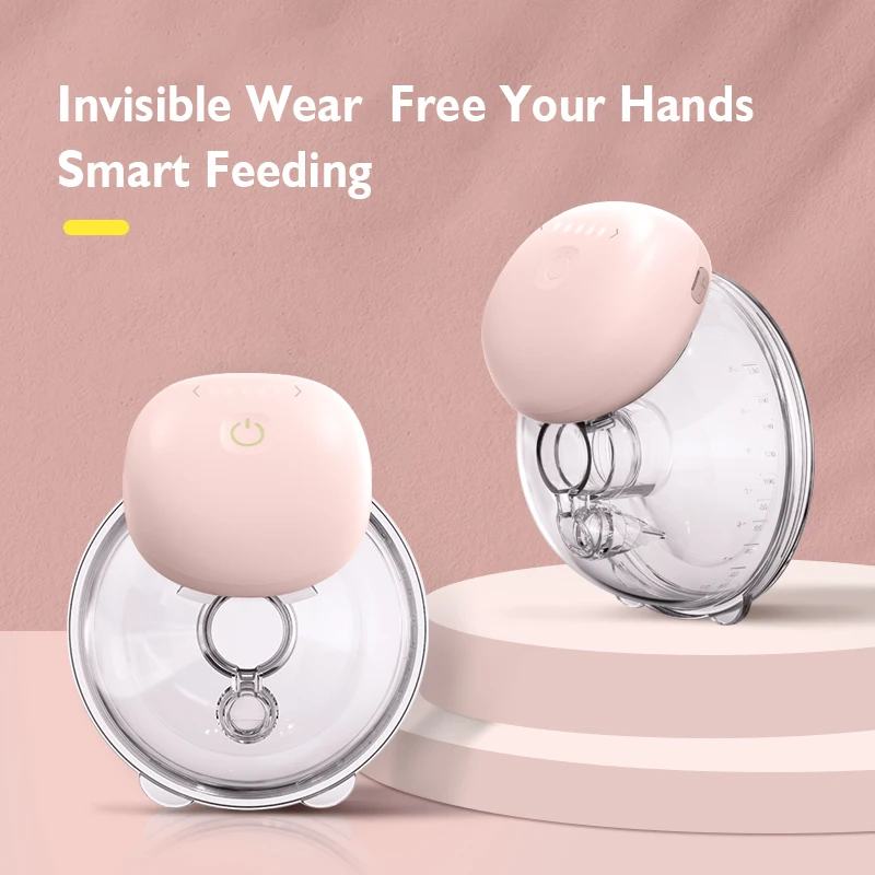 Manufacturer electric breast pump best selling double wearable breast pump handy portable breast milk pump silicone shield
