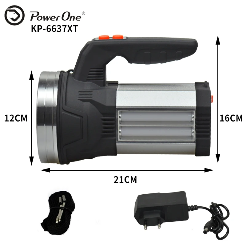 Factory Wholesale  Rechargeable Multi-functional Waterproof Spotlight Hunting Outdoor Searchlight with Solar Panel and Bulbs