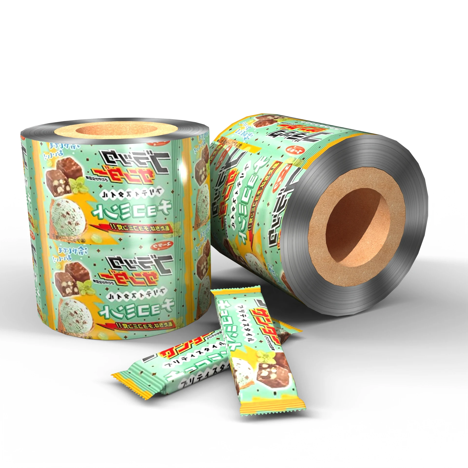 Food Packaging Film Roll Composite Layer Automatic Packaging Film Roll Plastic Packaging Candy Roll Film