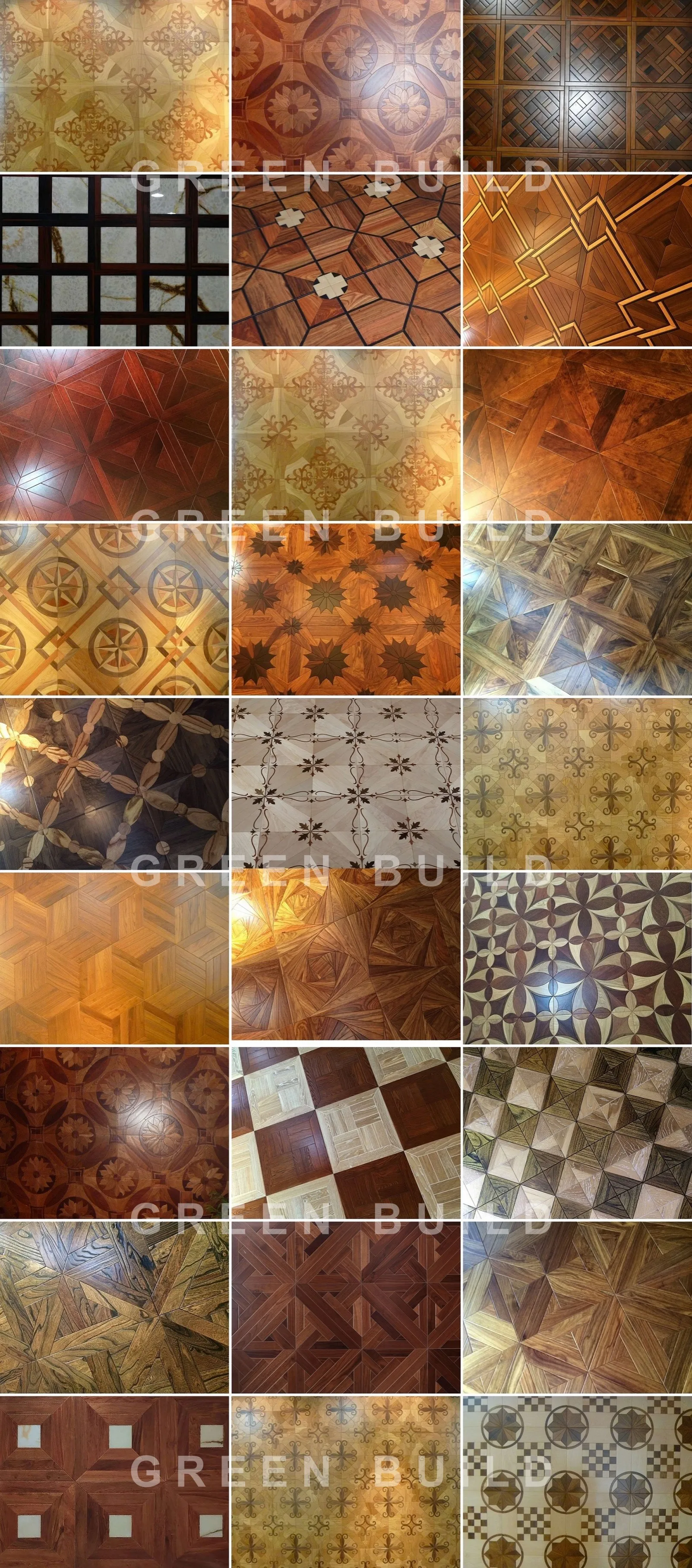 Office mosaic medallion floor patterns