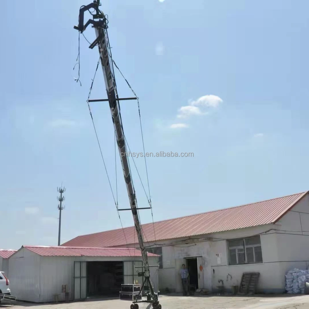 50ft 15m Professional 3 Axis Jimmy Jib Triangle Focus Zoom Camera Crane Jib