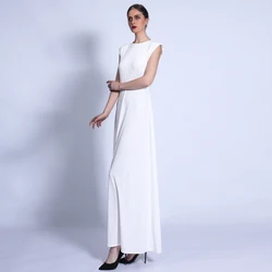 Spring summer sleeveless commuter skirts quality indonesia clothing manufacturers islamic robe abaya