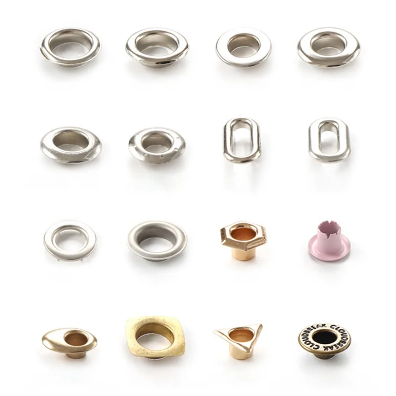 Fancy Fashion Round Brass Fastener Mesh Eyelet Grommets Custom Brass Rustproof Air Hole 22mm Mesh Eyelet