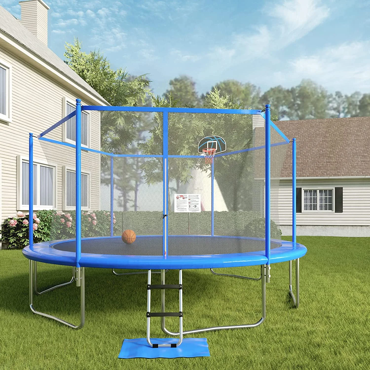 12ft large outdoor trampoline with basketball hoop for sale US buyer can ship within 3 days
