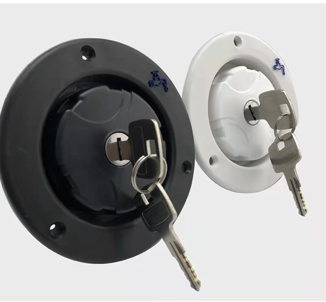 Trailer   lockable water accessories white Black RV gravity  Water Inlet