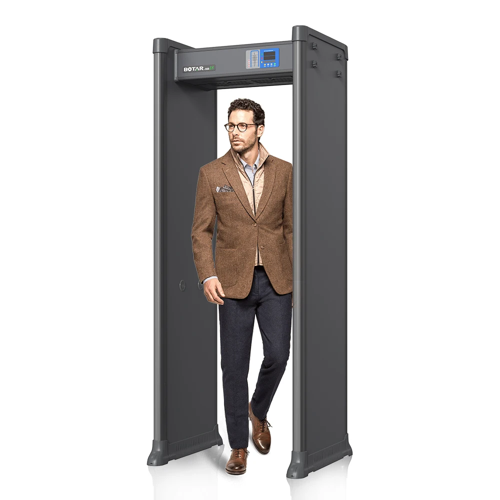 BOTAR Multi Zones 7inch Digital Full Body Scanner  Pass Through Walk Through Metal Detector