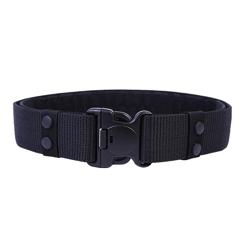 5.5cm Wide Fabric Security Training  Canvas PP Outdoor Tactical Belt with Plastic Quick Release Buckle