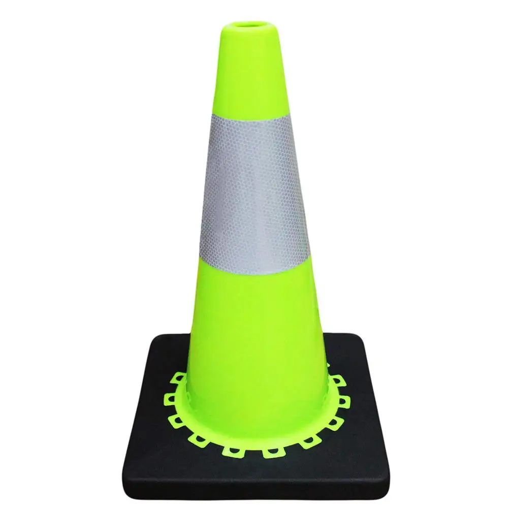 Дорожные конусы EONBON из ПВХ с высокой черной основой, 28 дюймов