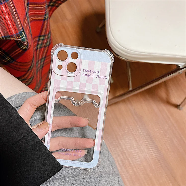 New arrival popular card bag pink phone case for iphone 13 14pro max 14pro designer phone case
