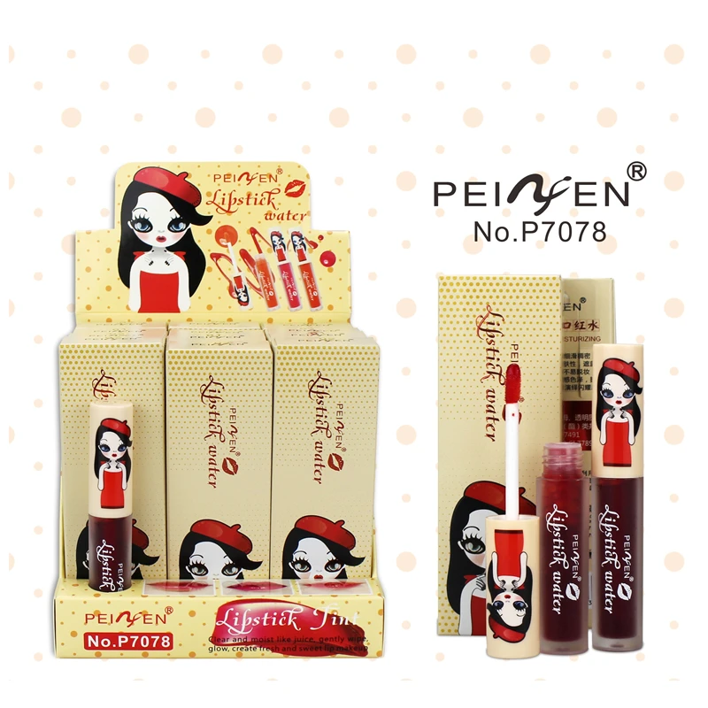 
New Waterproof Wine Red Lip Tint Baby Pink Lip For Women Batom Makeup Liquid Lipstick Lipgloss Cosmetic 