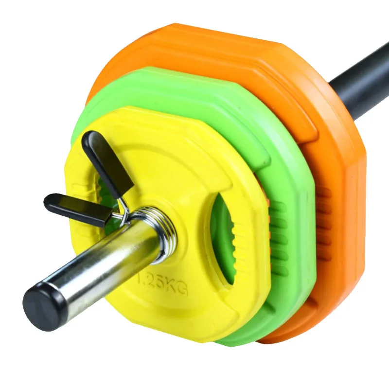 2024 Home Gym Equipment Body Building Weight Lifting Pump Barbell Set 20 KG