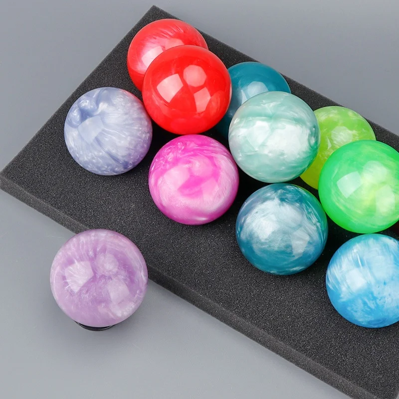 New  Wholesale crystal ball  marble acrylic  resin ball Colorful 54mm