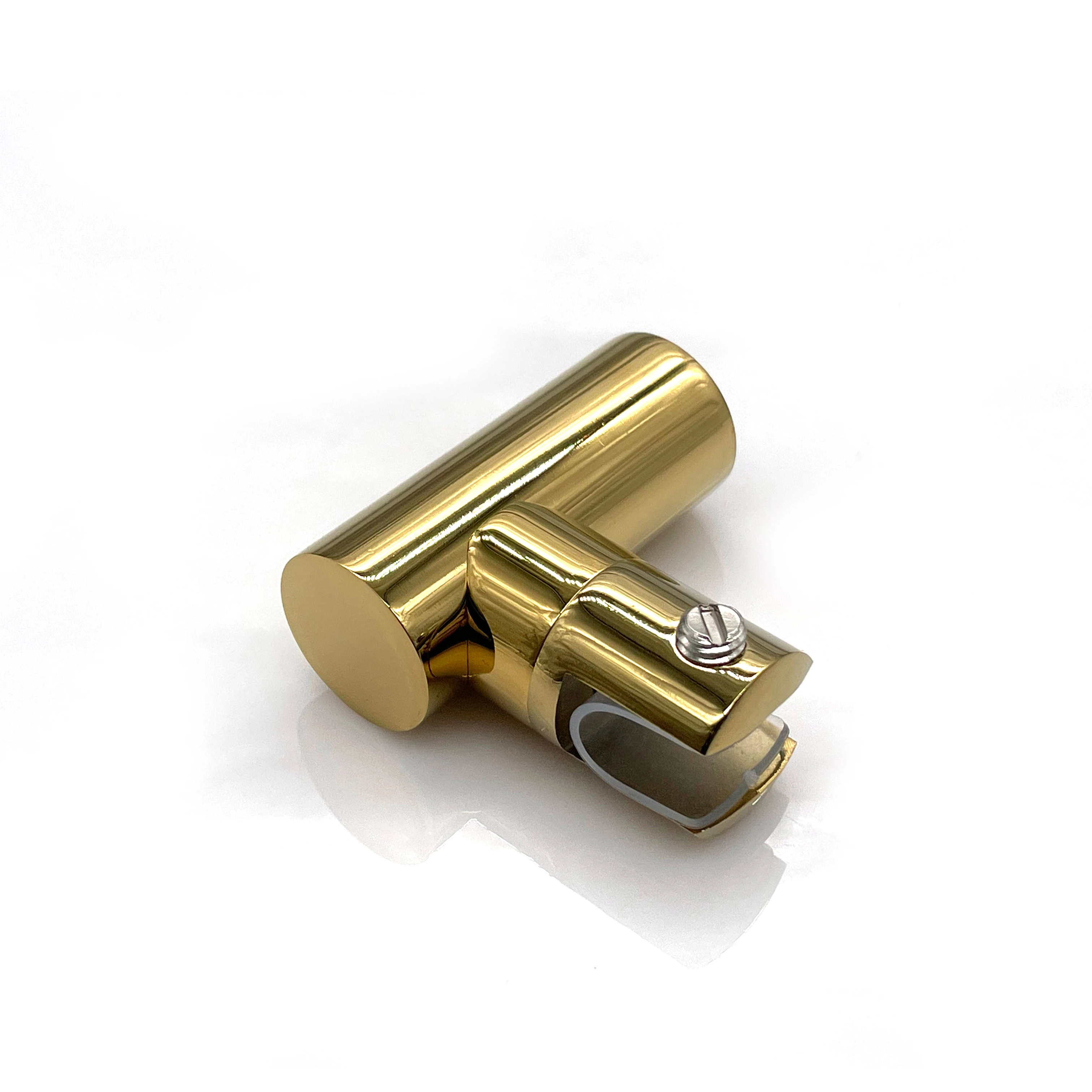 Manufacturer Glass Door Hardware Shower Room Gold Round Pipe Stainless Steel Glass Tubing Connector For Glass Door