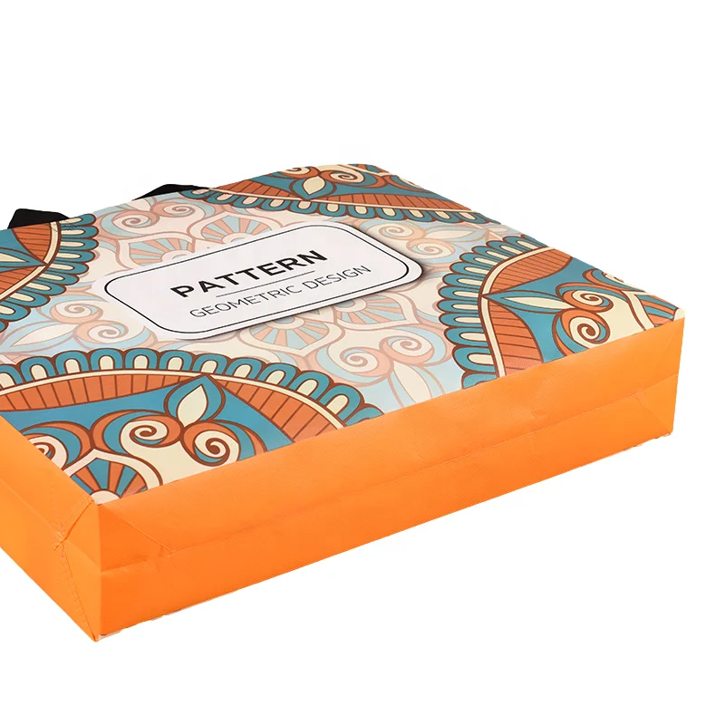 Logo Custom Shop Bag Grocery Wholesale Tote Promotional Shopping Bag Reusable Laminated PP polypropylene Non Woven Bag