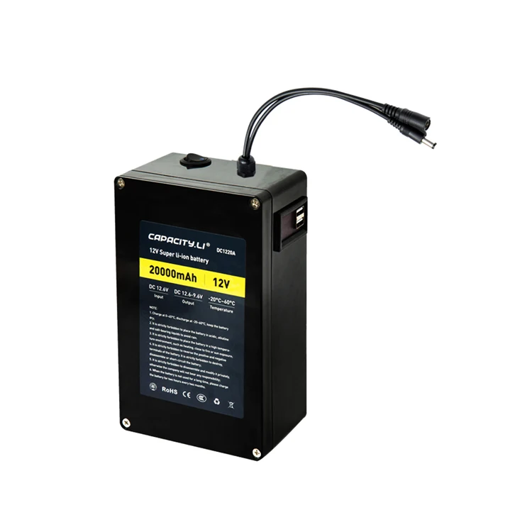 12V 20ah Rechargeable battery pack 10ah Lithium Batteries 18650 26650