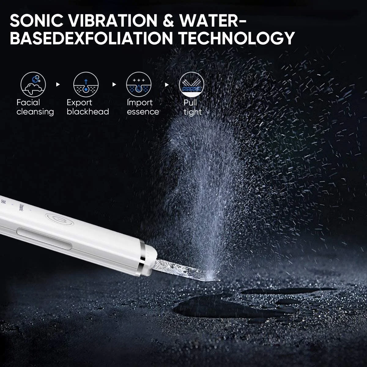 PSB private label face spatula ultrasonic face scrubber exfoliated spatula ultrasonic skin scrubber spatula Custom Logo