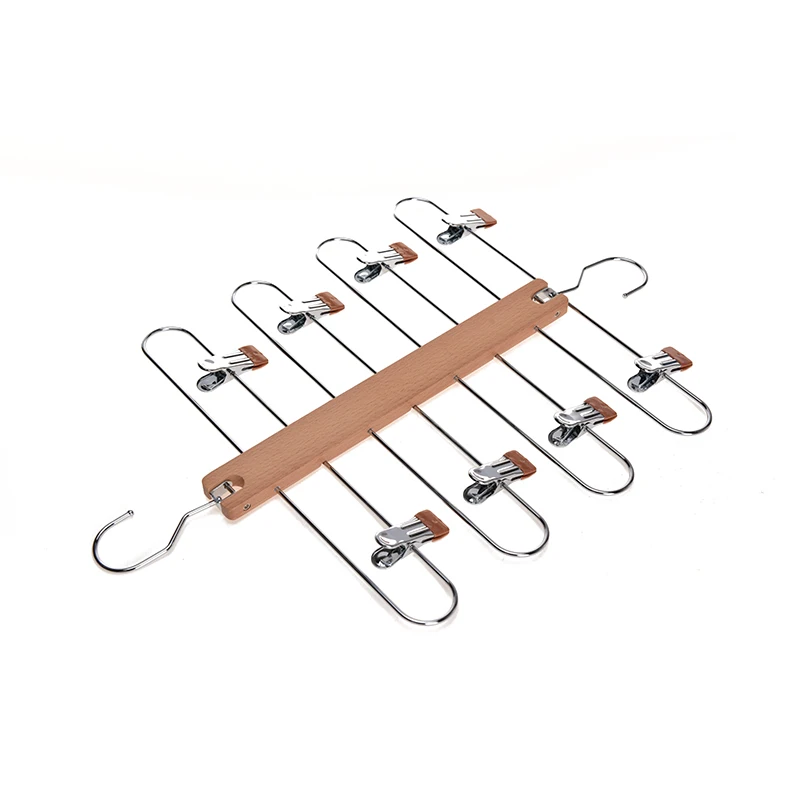 Inspring closet organizer trouser pants hangers non slip hanger with clips